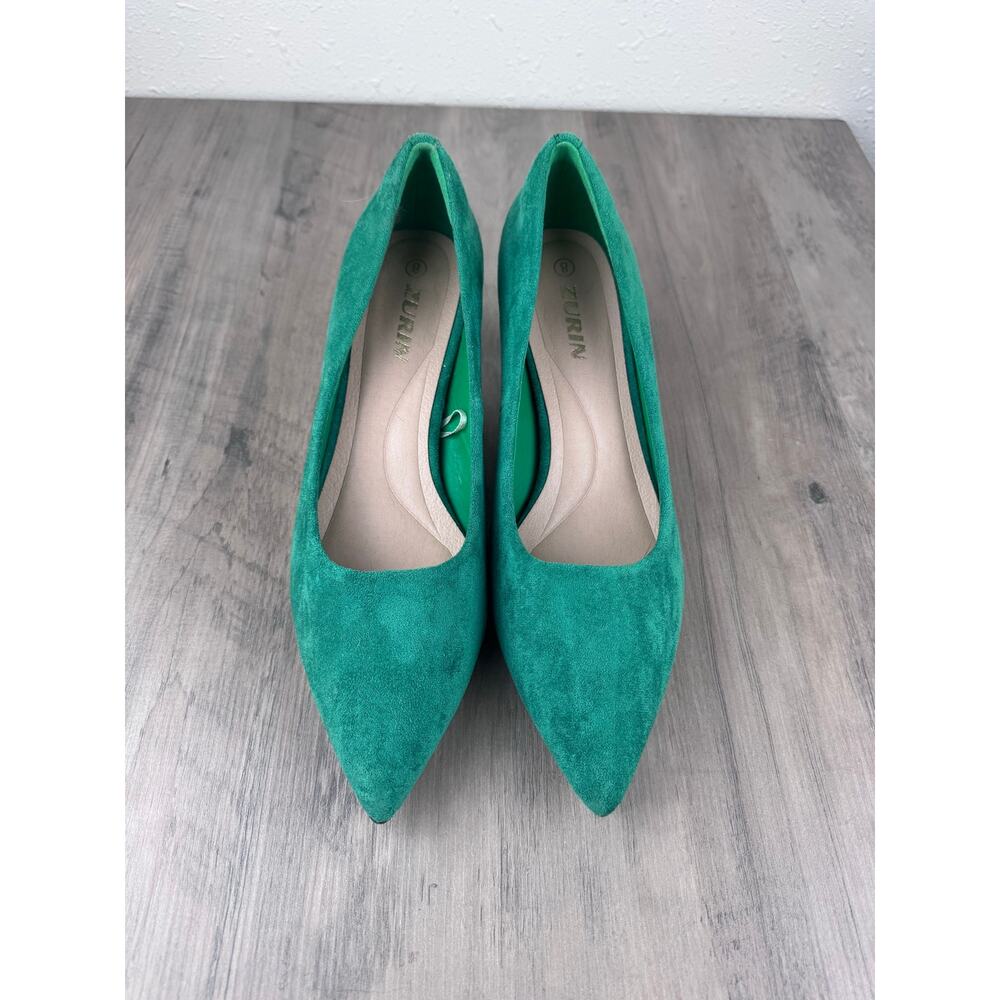 Zurin Green women’s size 8 high heels